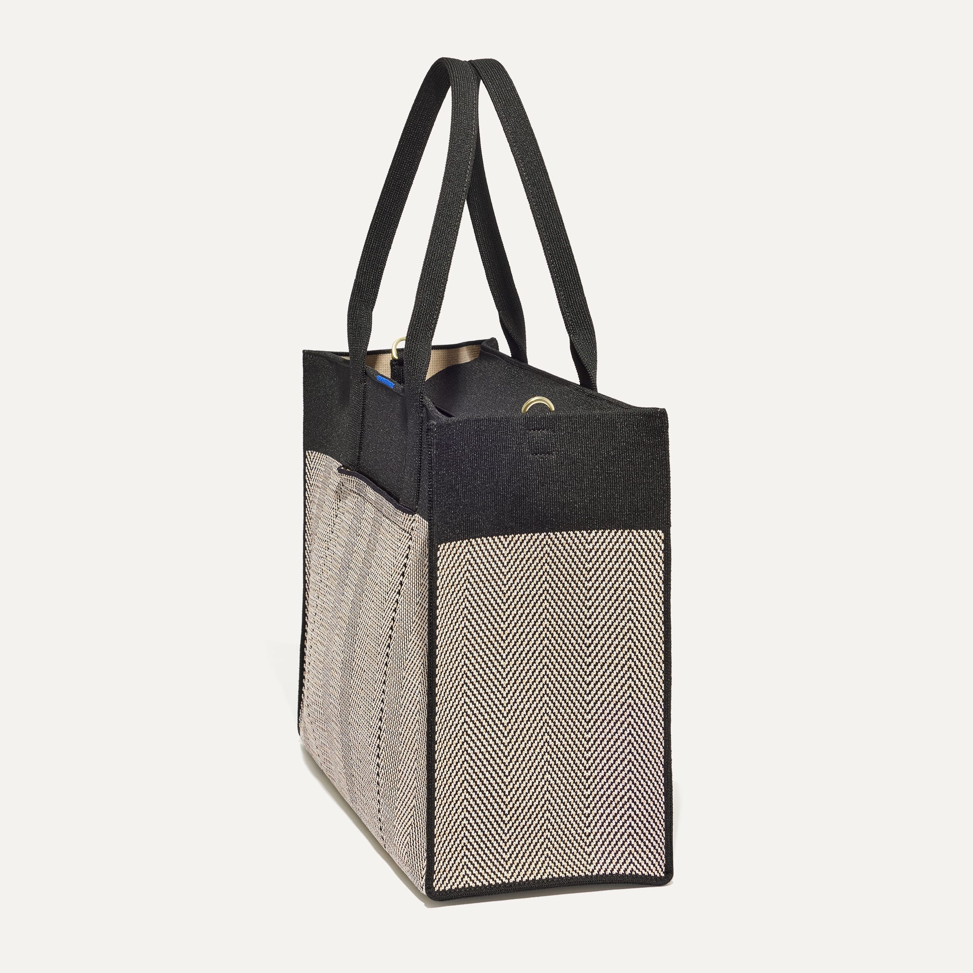 The Classic Tote - Black Herringbone - Image 5