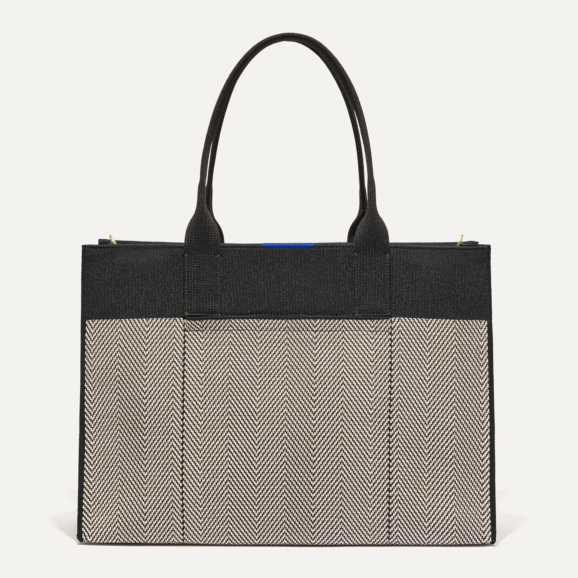 The Classic Tote - Black Herringbone - Image 2