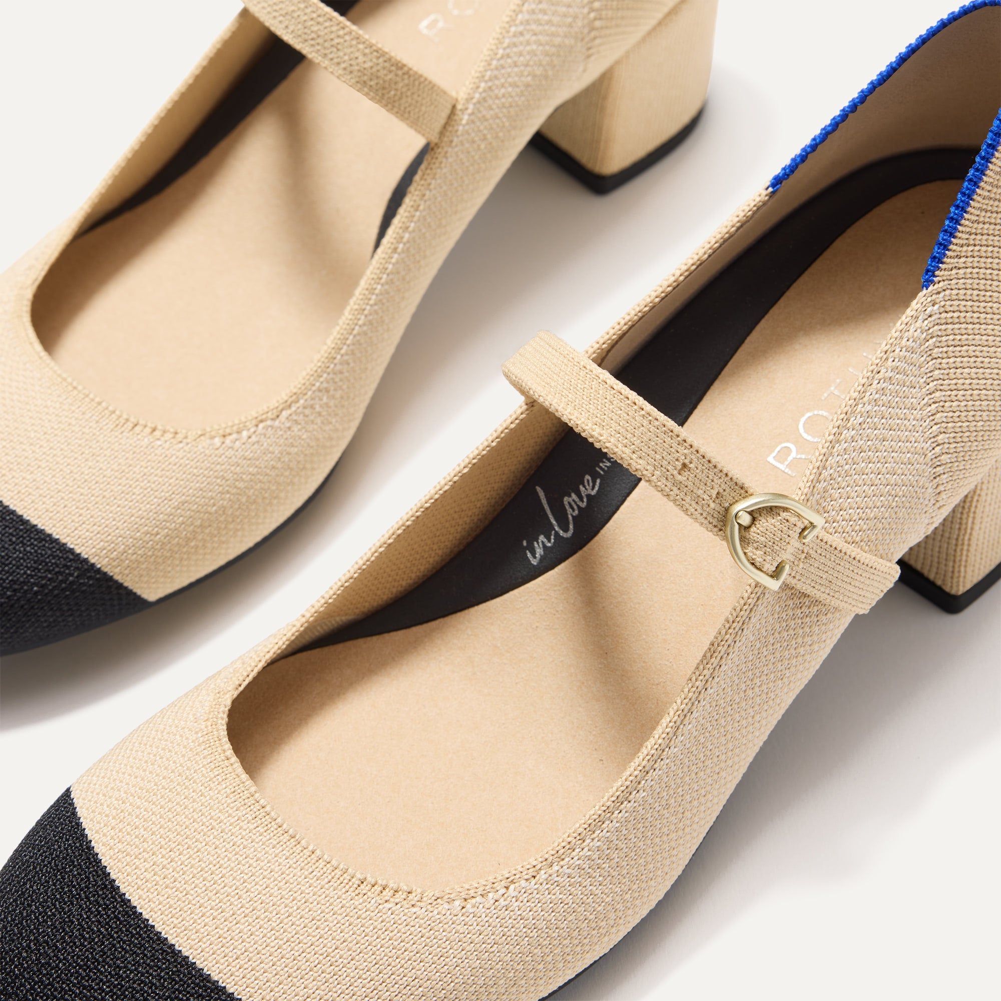 The Mary Jane Heel - Cream Captoe - Image 8