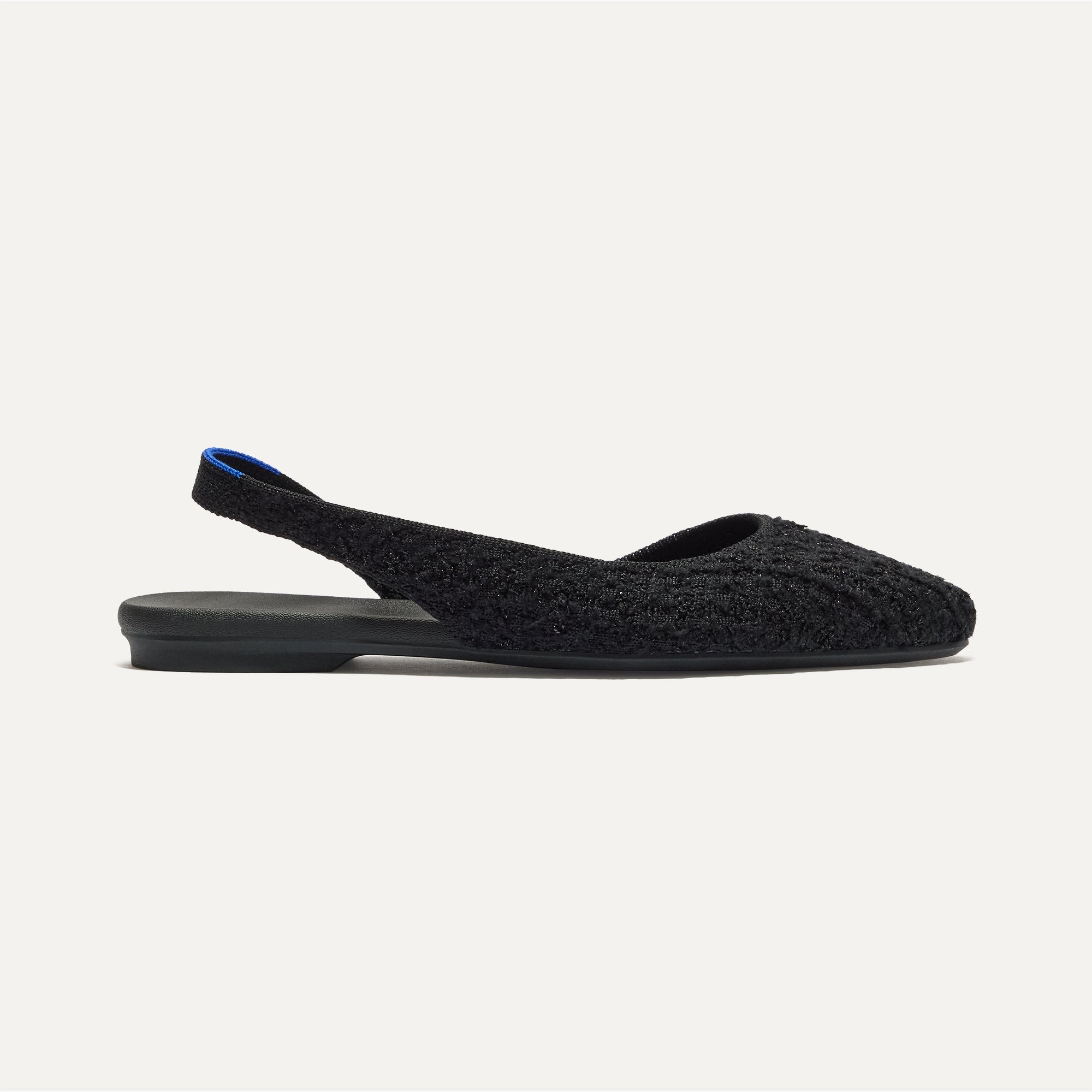 The Almond Slingback - Black Bouclé - Image 5
