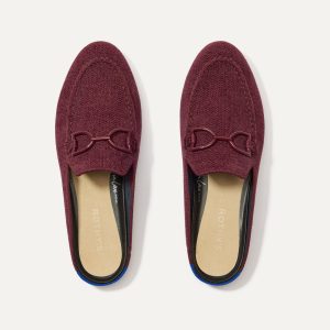 The ReVelvet™ Double Bit Loafer Mule - ReVelvet™ Syrah