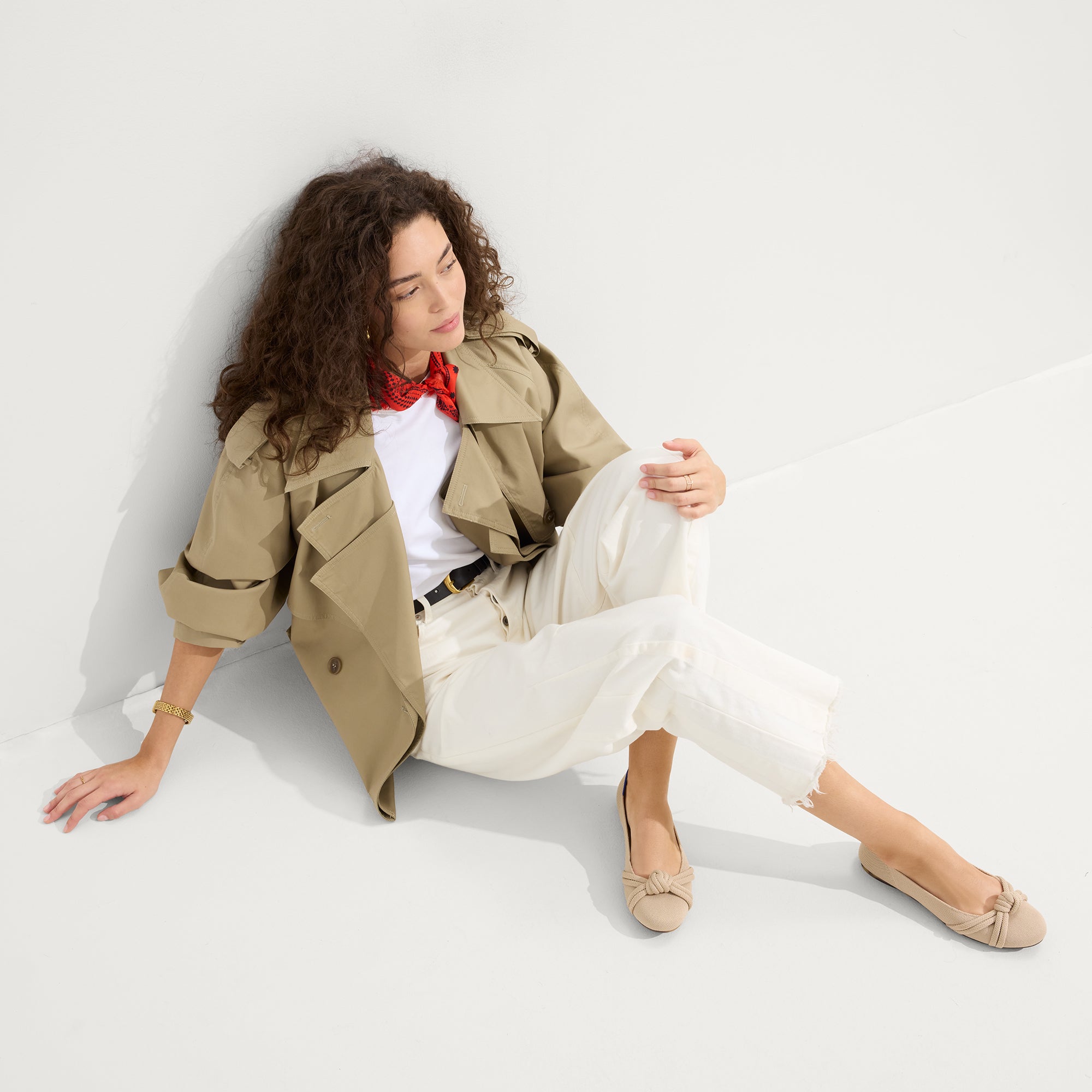 The Knot Ballet Flat - Ecru - Image 4