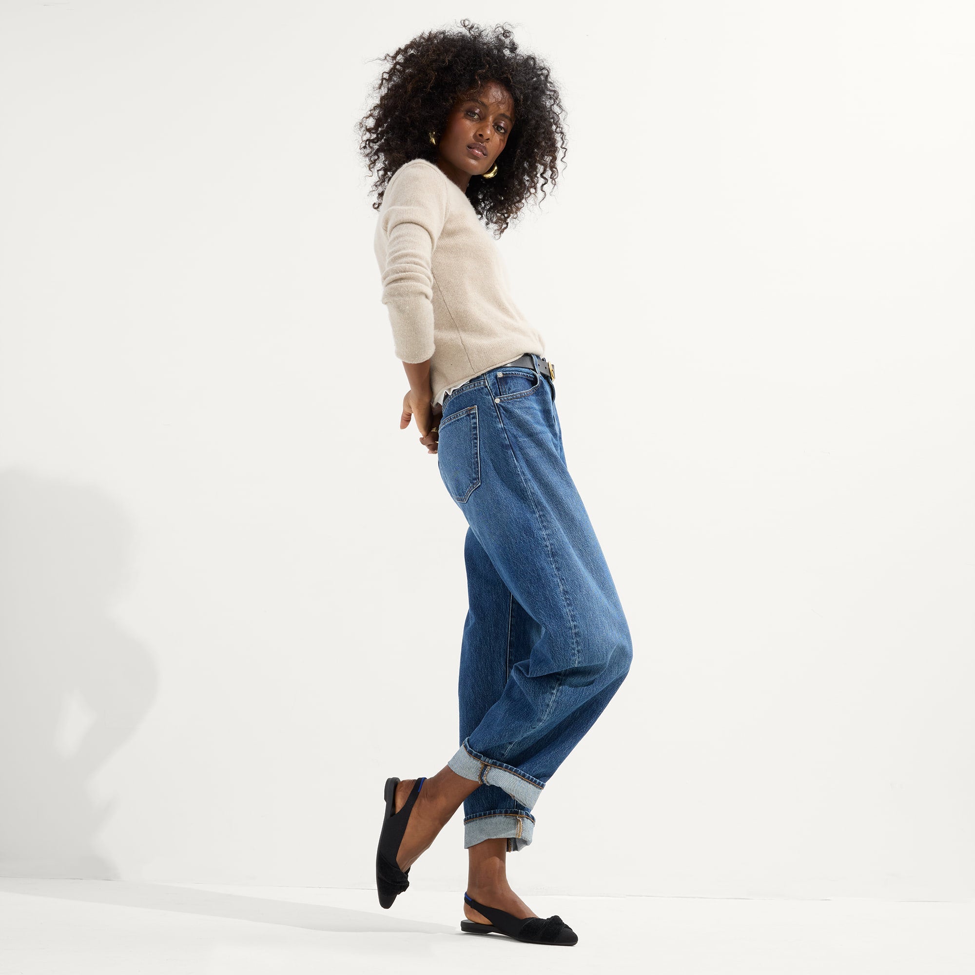 The Twist Point Slingback - Black - Image 4