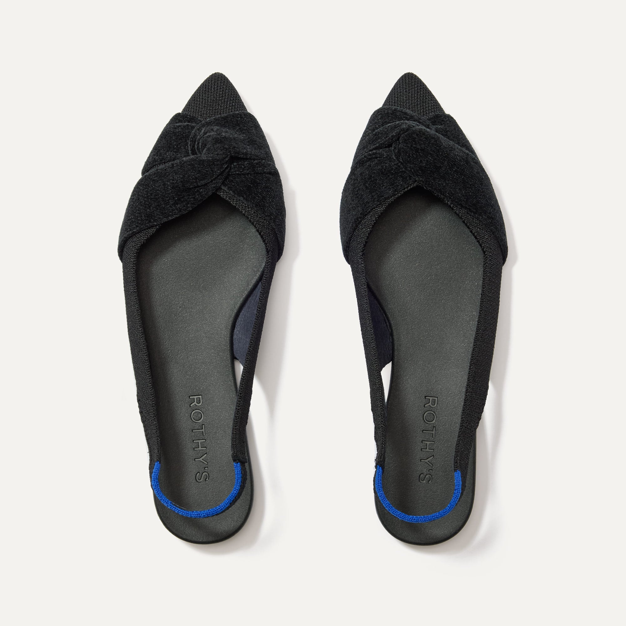 The Twist Point Slingback - Black